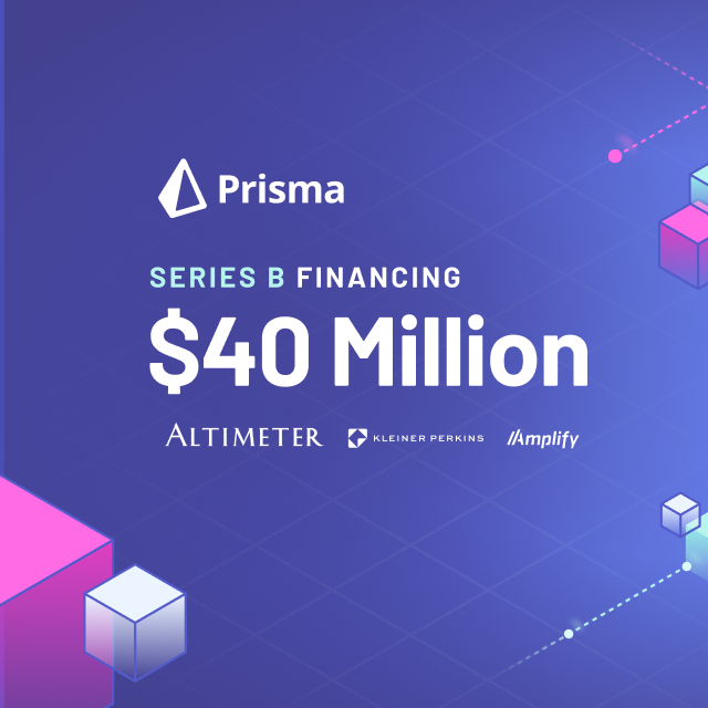 Prisma series B financing announcement
