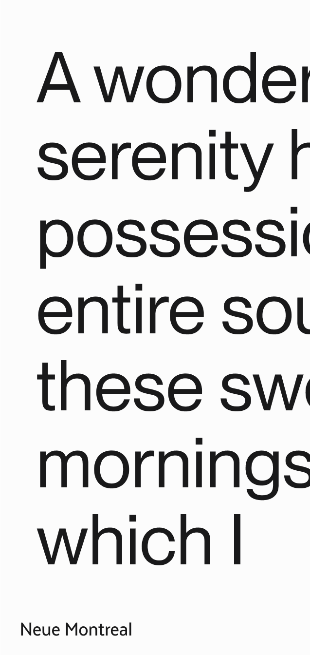 Neue Montreal explained